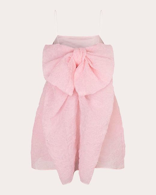 CECILIE BAHNSEN Pink Gina Posy Matelassé Dress