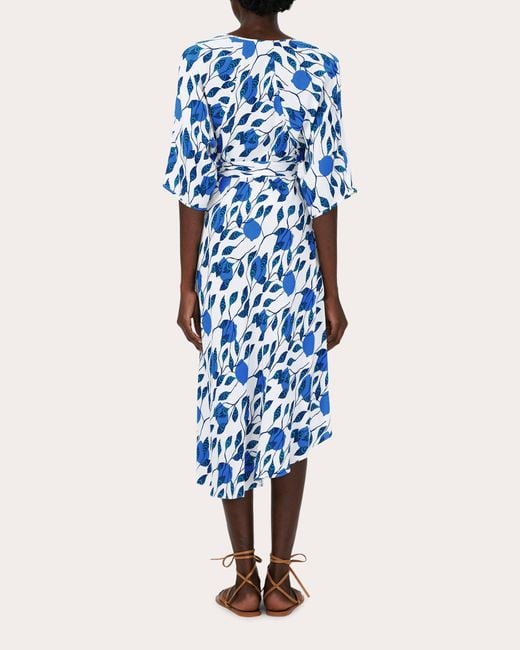 Diane von Furstenberg Blue Eloise Midi Dress