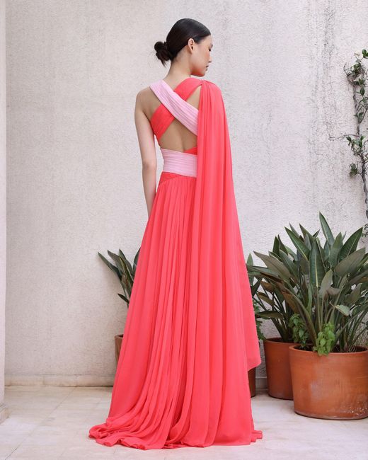 Rayane Bacha Pink Rain Dress