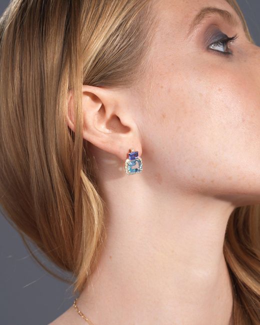 Goshwara Blue 18K Multi-Stone And Diamond Earrings