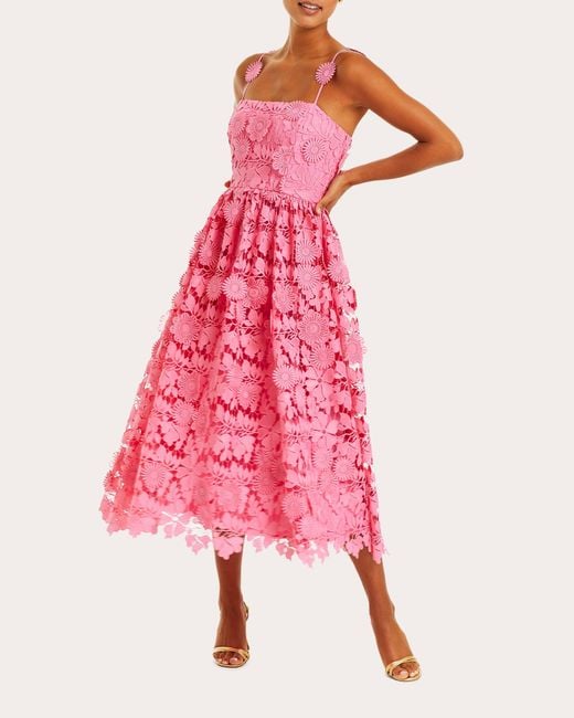 mestiza Pink Raelyn Lace Midi Dress