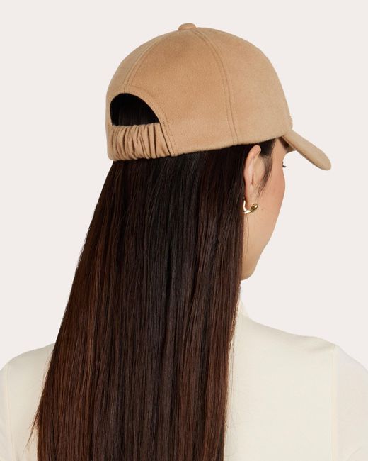 Eugenia Kim Natural Lo Cashmere Baseball Cap