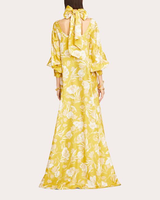 Isla & White Yellow Eulalia Dress