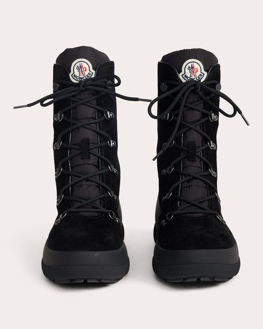 Moncler Black Resile Trek Suede Ankle Boot
