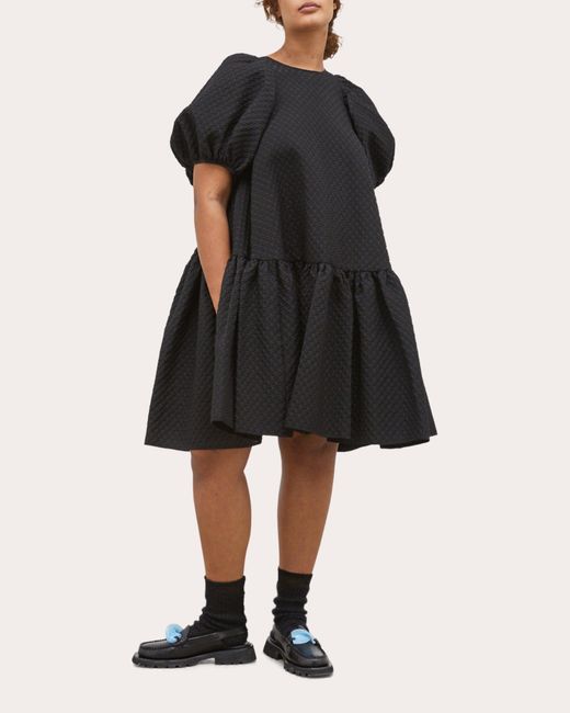CECILIE BAHNSEN Black Alexa Blossom Dress