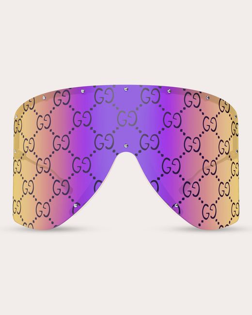 Gucci Purple Mask Frame Sunglasses
