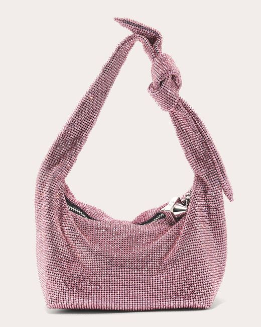 Emm Kuo Pink Waverly Crystal Handbag
