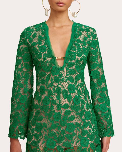 Cult Gaia Green Aniya Dress