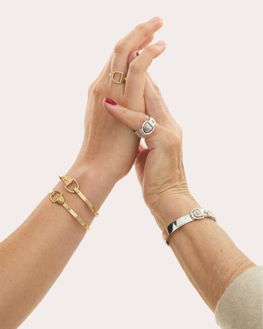 Statement Paris Natural Rivet Bangle Bracelet
