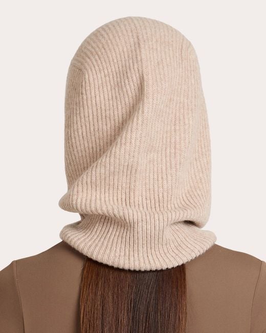 Eugenia Kim Natural Rudi Ribbed Cashmere Balaclava