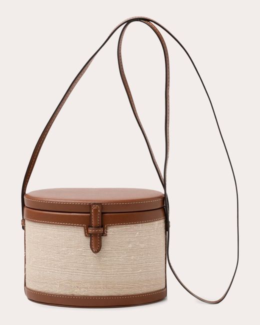 Hunting Season Brown The Leather Fique Round Trunk Bag