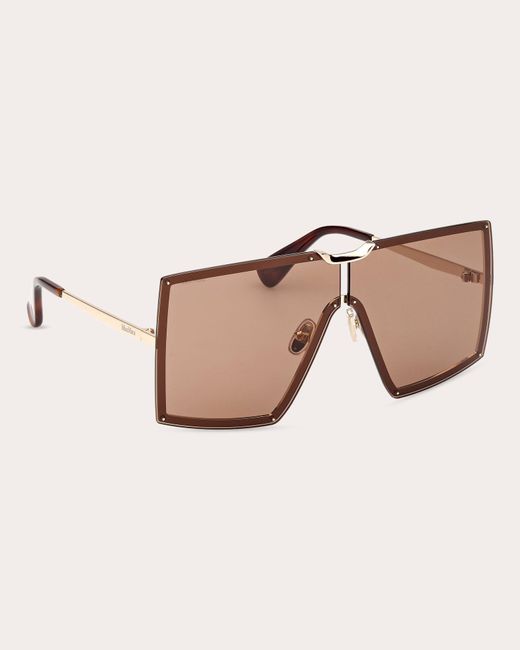 Max Mara Gold Metal Sunglasses