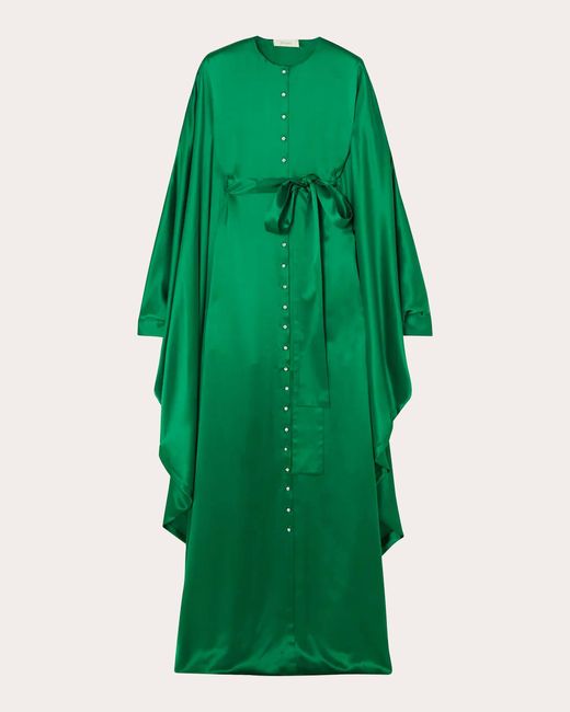 SemSem Green Belted Silk Kaftan