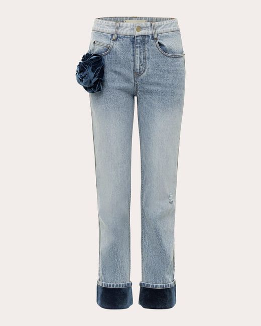Hellessy Blue Carl Corsage Jeans