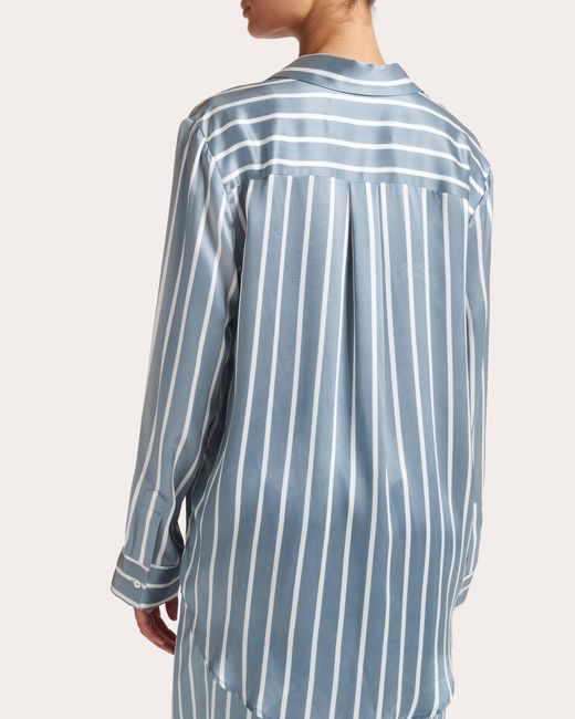 Asceno Blue London Pajama Top
