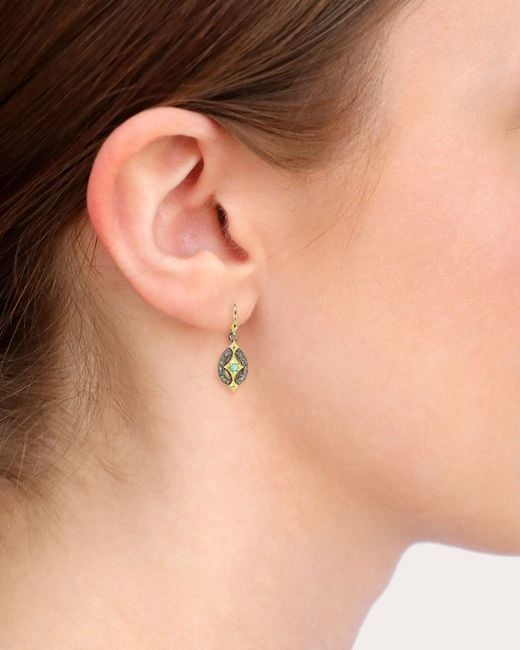Armenta Metallic Turquoise Crivelli Drop Earrings