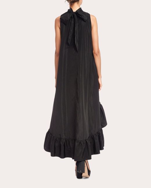 ONE33 SOCIAL Black Yolanda Ruffle High-low Gown