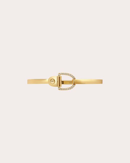 Statement Paris Natural Diamond & 18K Rivet Bangle