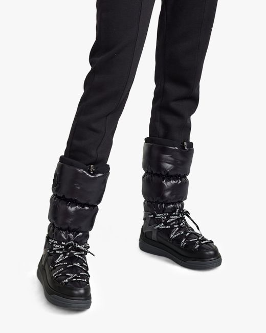 moncler black down insolux ankle boots