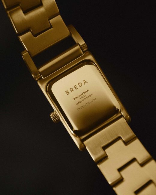 Breda Metallic 18k -plated Revel Bracelet Watch