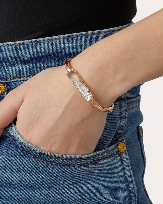 Moritz Glik Metallic Diamond & 18K Core Shaker Bangle
