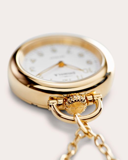 Shinola Metallic Tone Runwell Watch Pendant Necklace