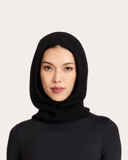 Eugenia Kim Black Rudi Ribbed Cashmere Balaclava