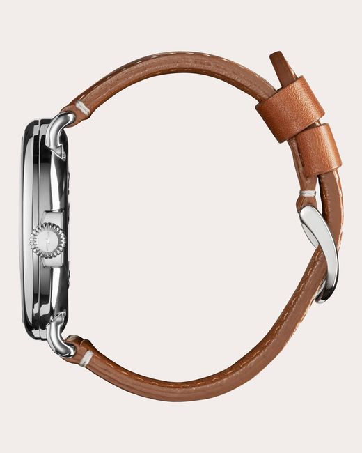 Shinola Metallic Runwell 47mm Leather-strap Watch for men