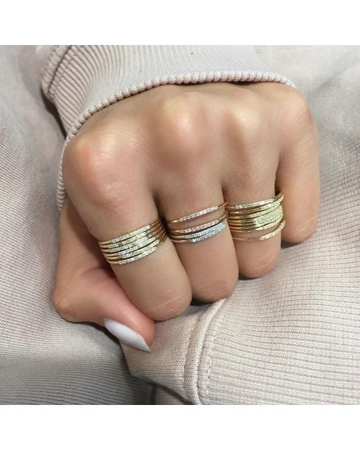 Zoe Lev Natural Diamond & 14K Segment Ring