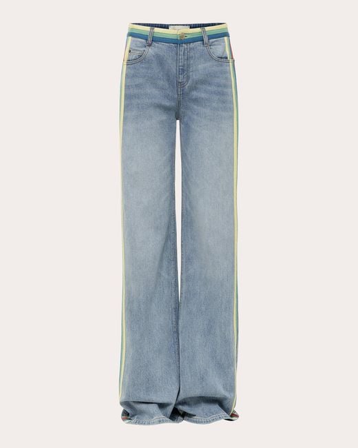 Hellessy Blue Bart Grosgrain Jeans
