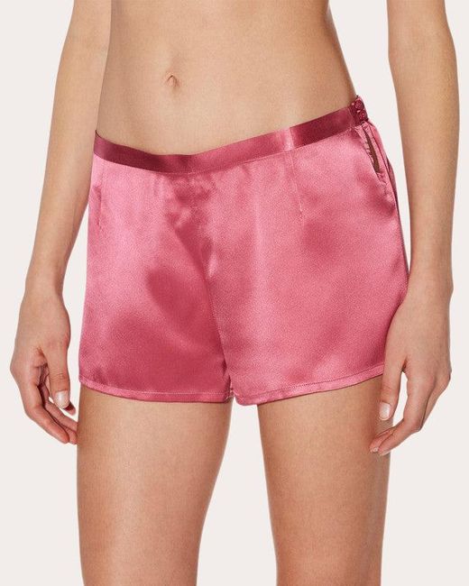 La Perla Pink Silk Pajama Shorts