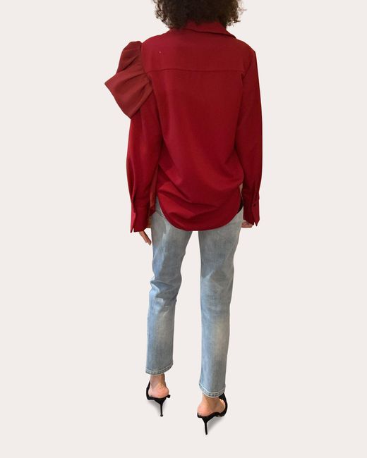 Hellessy Red Liam Bustle Shirt