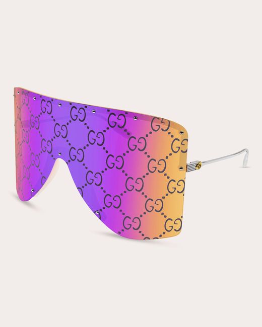 Gucci Purple Mask Frame Sunglasses