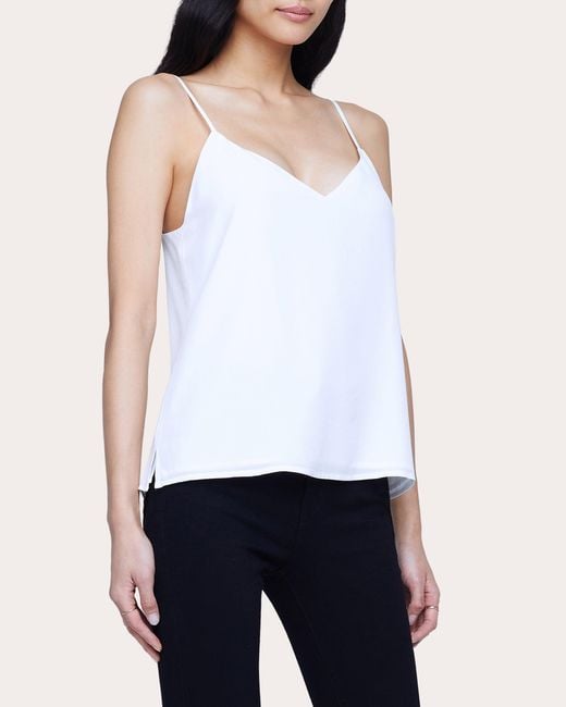 L'Agence White Jane Camisole Top