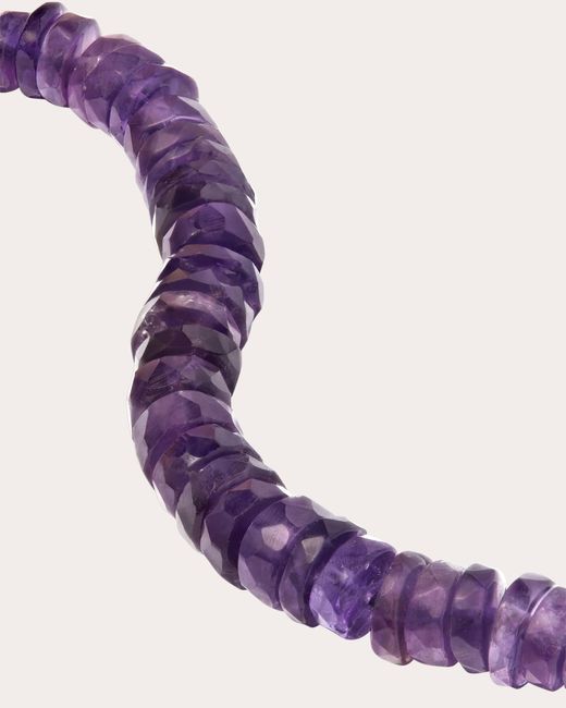 JIA JIA Purple Amethyst Faceted Beaded Bracelet