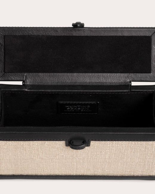 Hunting Season Black The Leather Fique Square Trunk Bag