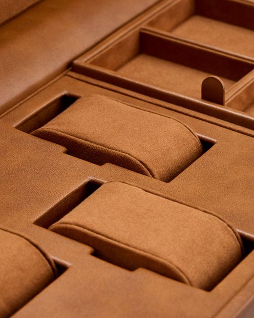 Wolf Brown Brogue Double Watch Winder