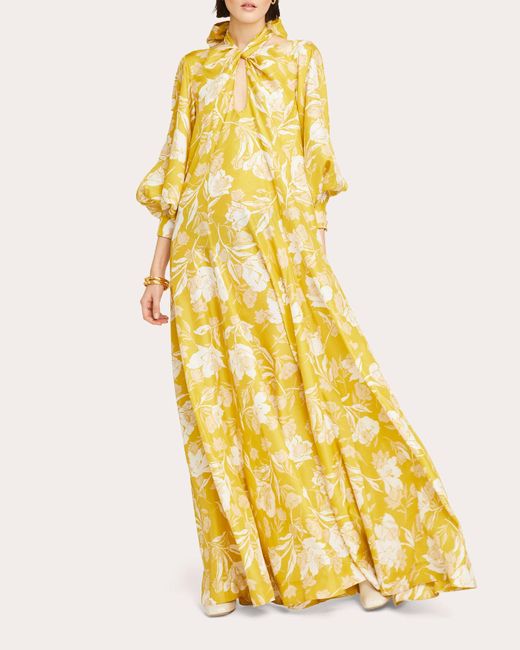 Isla & White Yellow Eulalia Dress
