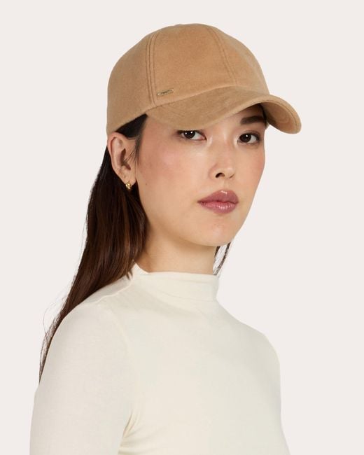 Eugenia Kim Natural Lo Cashmere Baseball Cap