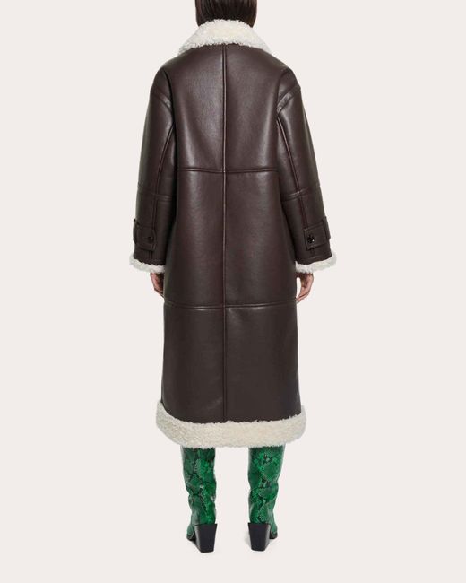 Stand Studio Brown Hayley Faux-leather Coat