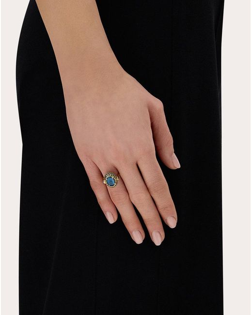 Reversible Rings Nanis Italian Jewels Sapphire & Topaz 18K Reversible Ring in Blue | Lyst