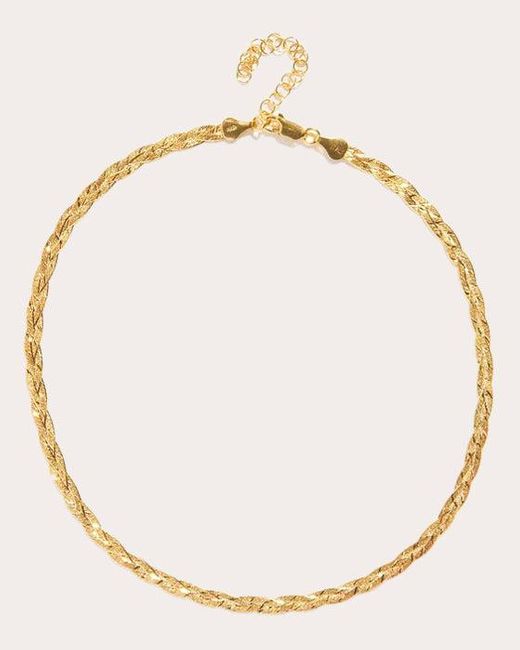 Pamela Love Natural Braided Herringbone Slim Chain Necklace