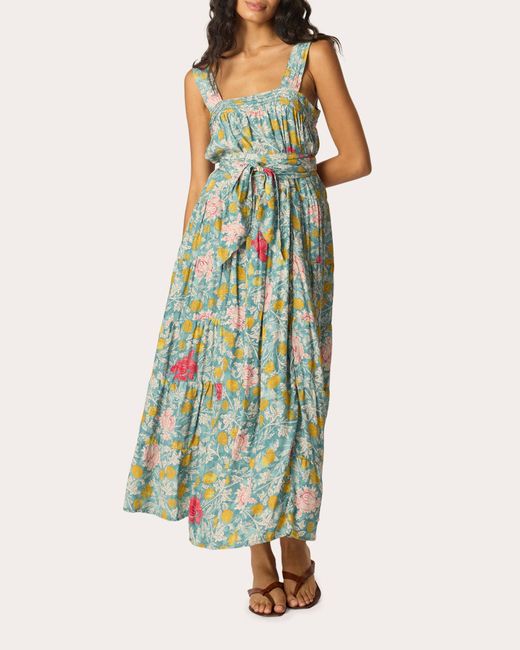 Women's Floral Print Wrap Maxi Dress 2025 - Sleeveless Ruffle Hem Patchwork Dress For Wedding, Work, Teacher