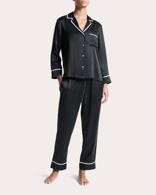 Asceno Black Sydney Pajama Top