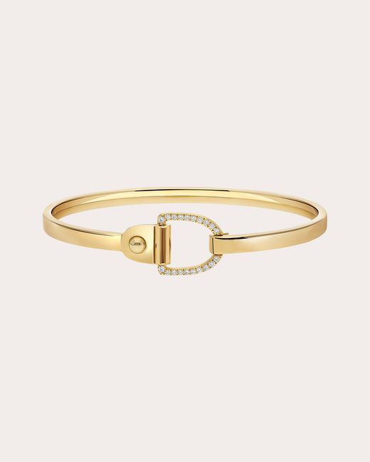 Statement Paris Natural Diamond & 18K Rivet Bangle