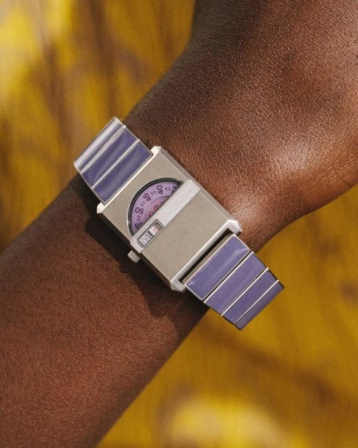 Breda Blue Pulse Tandem Bracelet Watch