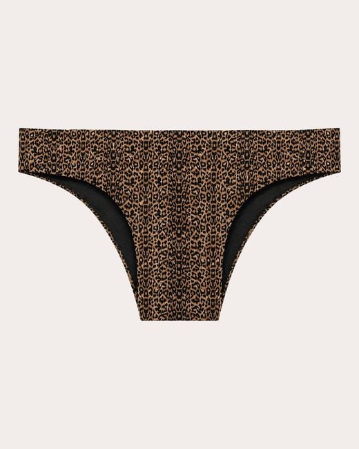 Verde Limon Women's Natural Tunas Leopard Bikini Bottoms