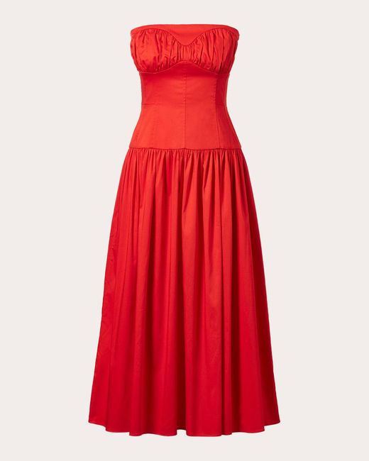 TOVE Red Lauryn Strapless Dress