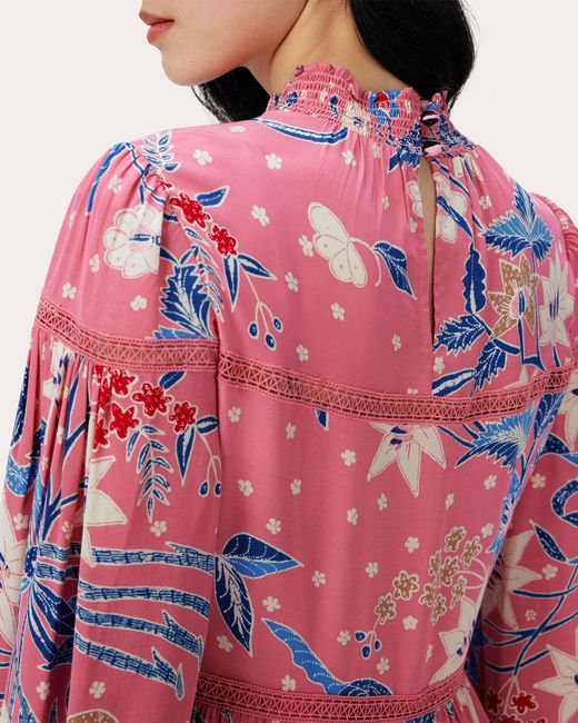 Diane von Furstenberg Pink Cherie Midi Dress