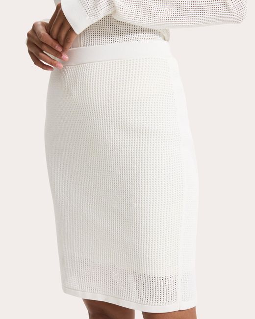 Theory Natural Pointelle Skirt